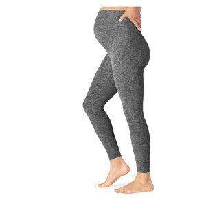 Beyond Yoga Love the Bump Capri Maternity Leggings - Spacedye Grey - Size Large